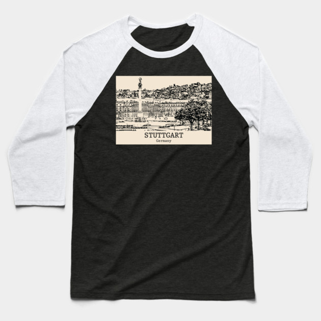 Stuttgart - Germany Baseball T-Shirt by Lakeric