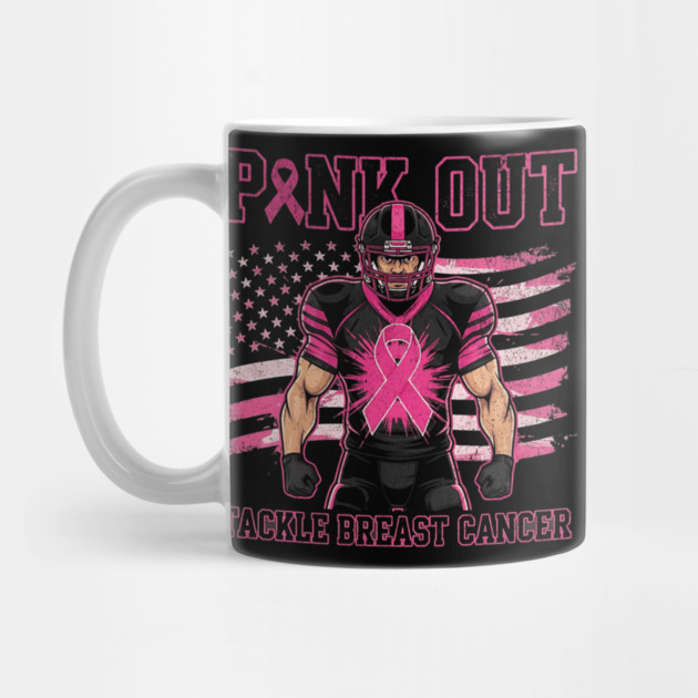 Pink Ribbon Football - October Football Breast Awareness by ArtistTee ⭐⭐⭐⭐⭐