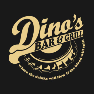 THIN LIZZY inspired Dinos Bar and Grill T-Shirt