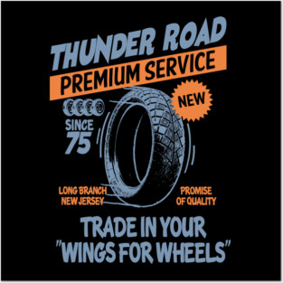 BRUCE SPRINGSTEEN inspired THUNDER ROAD Posters and Art