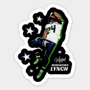 Marshawn Lynch Seattle Catch Sticker