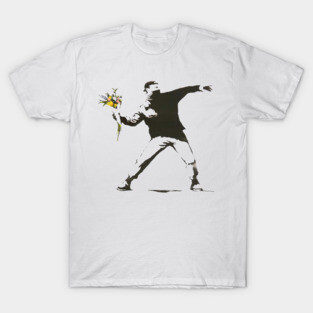 Banksy flower grenade T-Shirt