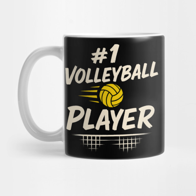 #1 Volleyball Player Graphic – Sports Gift for Athletes by MakerMind8.2