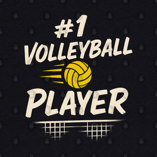 #1 Volleyball Player Graphic – Sports Gift for Athletes by MakerMind8.2