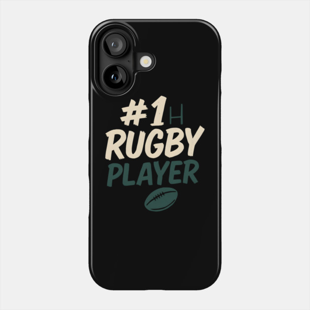 #1 Rugby Player Graphic – Sports Gift for Athletes Phone Case by MakerMind8.2