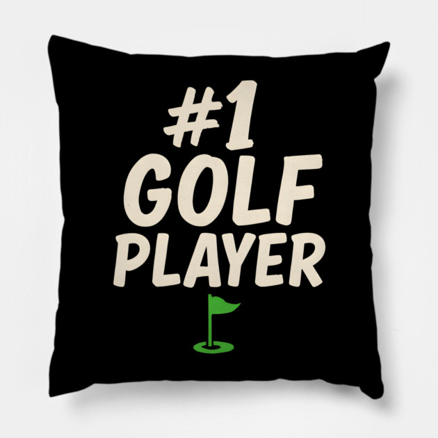 #1 Golf Player Graphic – Sports Gift for Golfers & Athletes Pillow by MakerMind8.2