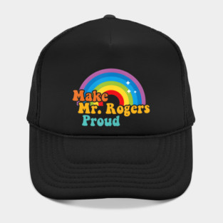 Make Mr. Rogers Proud Rainbow Hat