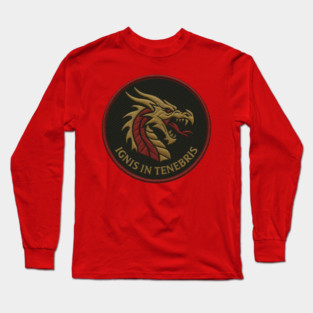 Ignis in Tenebris – Dragon Emblem Long Sleeve T-Shirt
