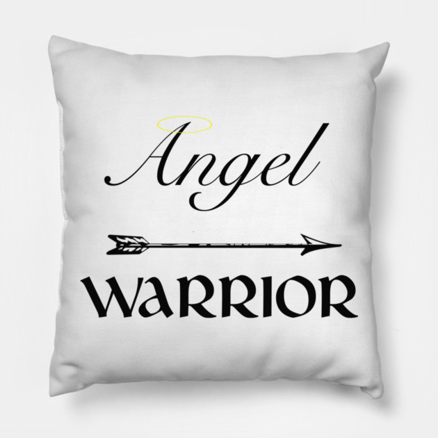 Angel Warrior Pillow by MomWarrior