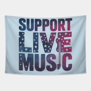 Support-Live-Music Tapestry