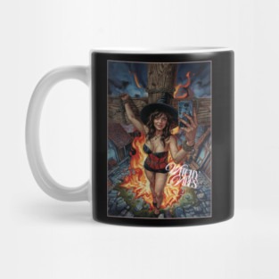 Burning Witch Taking a Selfie Mug