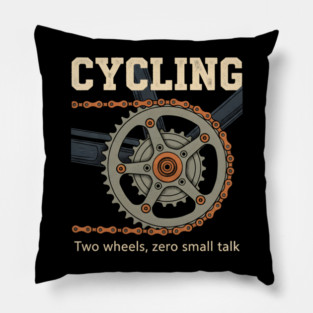 Funny Introvert Cycling Humor Pillow