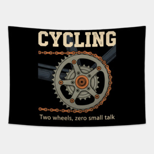 Funny Introvert Cycling Humor Tapestry
