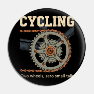 Funny Introvert Cycling Humor Pin