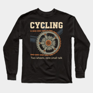 Funny Introvert Cycling Humor Long Sleeve T-Shirt