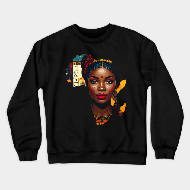 Africa Crewneck Sweatshirt by Adwoa's Store