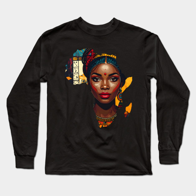 Africa Long Sleeve T-Shirt by Adwoa's Store