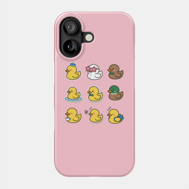 Cute Rubber Duck Lover Funny Animal Gift Kawaii Graphic , Funny Duck Lover Gifts Kawaii Graphic Art Phone Case by OUTFITPAW