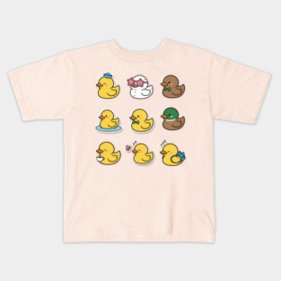 Cute Rubber Duck Lover Funny Animal Gift Kawaii Graphic , Funny Duck Lover Gifts Kawaii Graphic Art Kids T-Shirt
