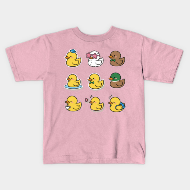 Cute Rubber Duck Lover Funny Animal Gift Kawaii Graphic , Funny Duck Lover Gifts Kawaii Graphic Art Kids T-Shirt by OUTFITPAW