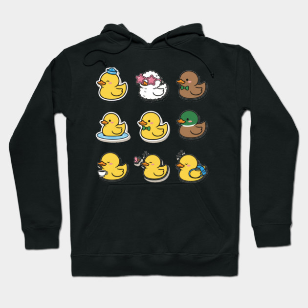 Cute Rubber Duck Lover Funny Animal Gift Kawaii Graphic , Funny Duck Lover Gifts Kawaii Graphic Art Hoodie by OUTFITPAW