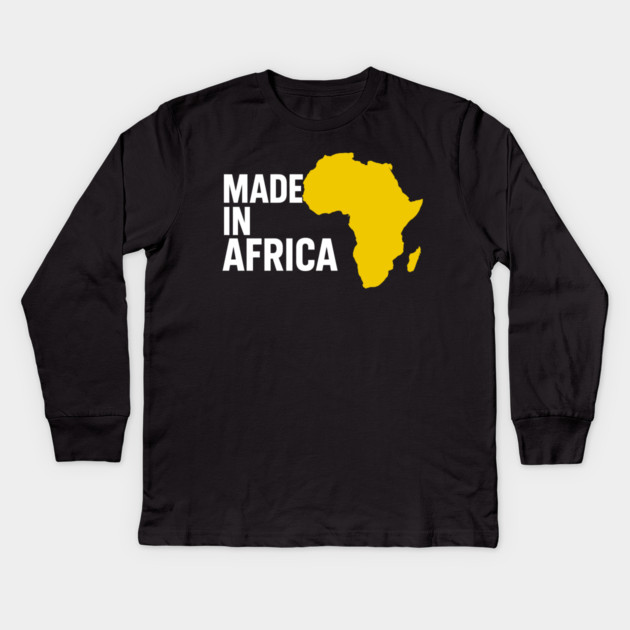 Made In Africa Kids Long Sleeve T-Shirt by Adwoa's Store