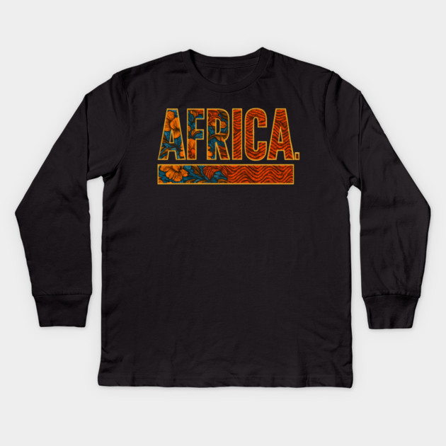 Africa Kids Long Sleeve T-Shirt by Adwoa's Store