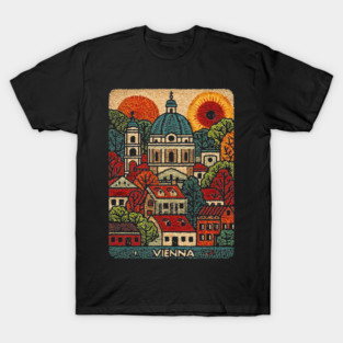 Vienna Austria Art Print - Imperial City Architecture T-Shirt