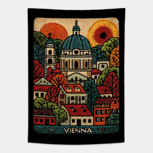 Vienna Austria Art Print - Imperial City Architecture Tapestry