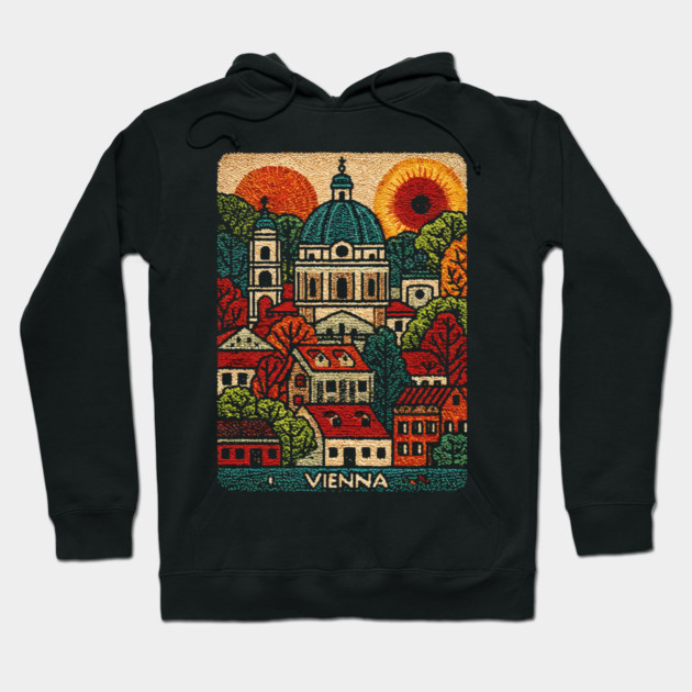 Vienna Austria Art Print - Imperial City Architecture Hoodie by TuncGK