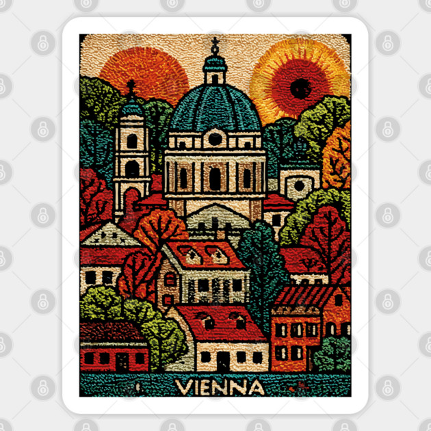 Vienna Austria Art Print - Imperial City Architecture Sticker by TuncGK