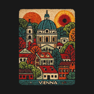 Vienna Austria Art Print - Imperial City Architecture T-Shirt