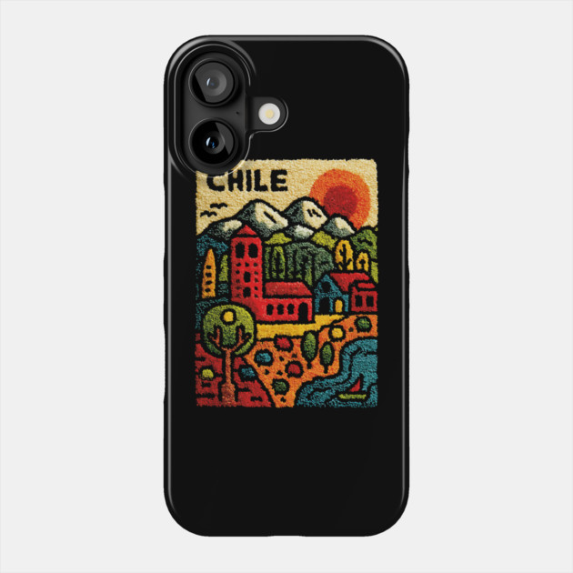 Chile Landscape Print - Andes Mountain Village Art Phone Case by TuncGK
