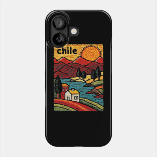 Colorful Chile City Art - Valparaiso Street Scene Phone Case
