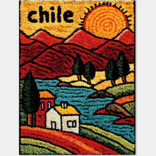 Colorful Chile City Art - Valparaiso Street Scene Posters and Art