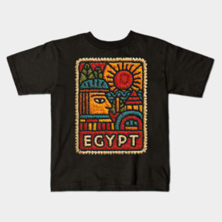 Egyptian Hieroglyph Art Print - Ancient Symbols Design Kids T-Shirt