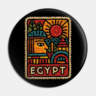 Egyptian Hieroglyph Art Print - Ancient Symbols Design Pin