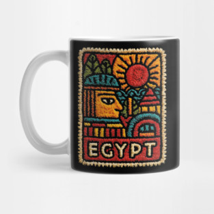 Egyptian Hieroglyph Art Print - Ancient Symbols Design Mug