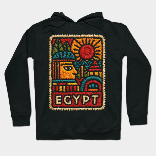 Egyptian Hieroglyph Art Print - Ancient Symbols Design Hoodie by TuncGK
