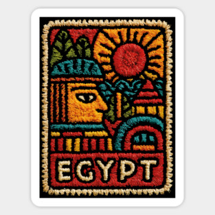 Egyptian Hieroglyph Art Print - Ancient Symbols Design Magnet