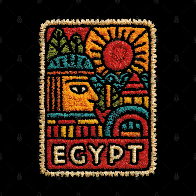 Egyptian Hieroglyph Art Print - Ancient Symbols Design by TuncGK