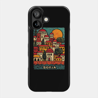 Bulgaria Capital Art Print - Sofia City Illustration Phone Case