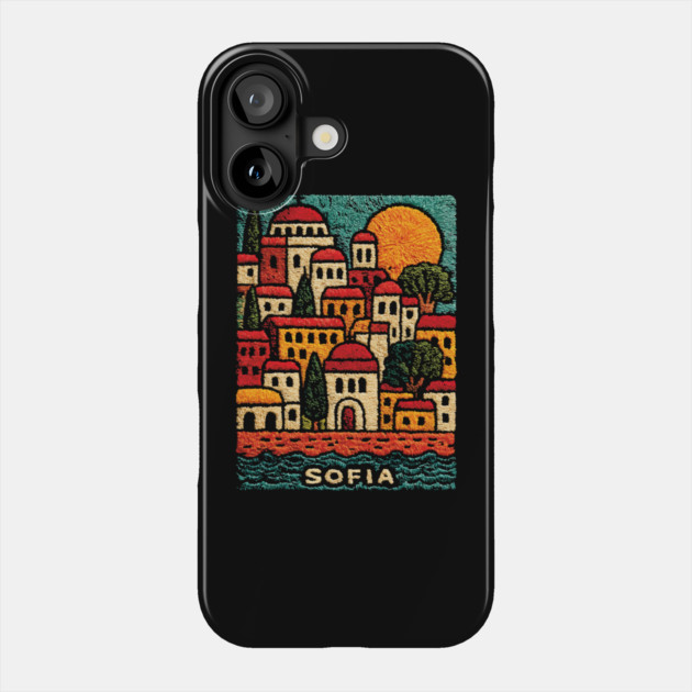 Bulgaria Capital Art Print - Sofia City Illustration Phone Case by TuncGK