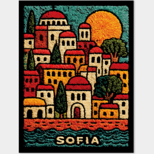 Bulgaria Capital Art Print - Sofia City Illustration Posters and Art