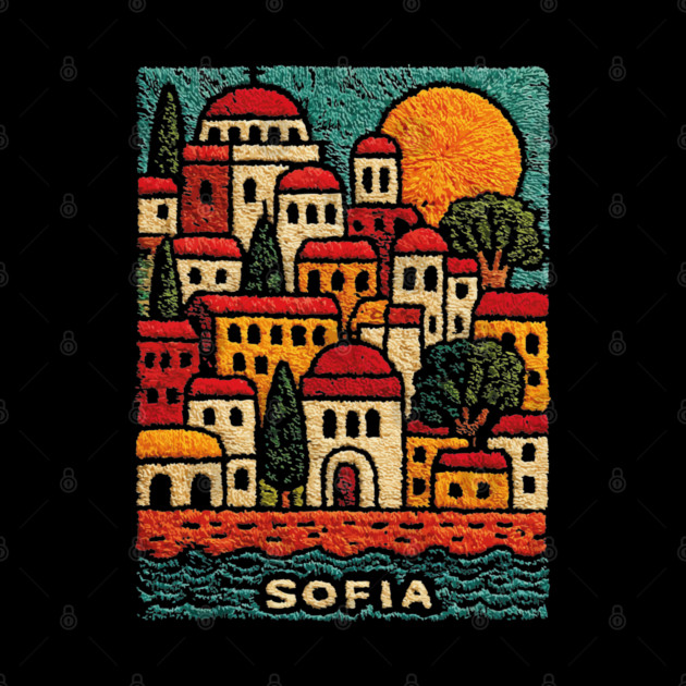 Bulgaria Capital Art Print - Sofia City Illustration by TuncGK