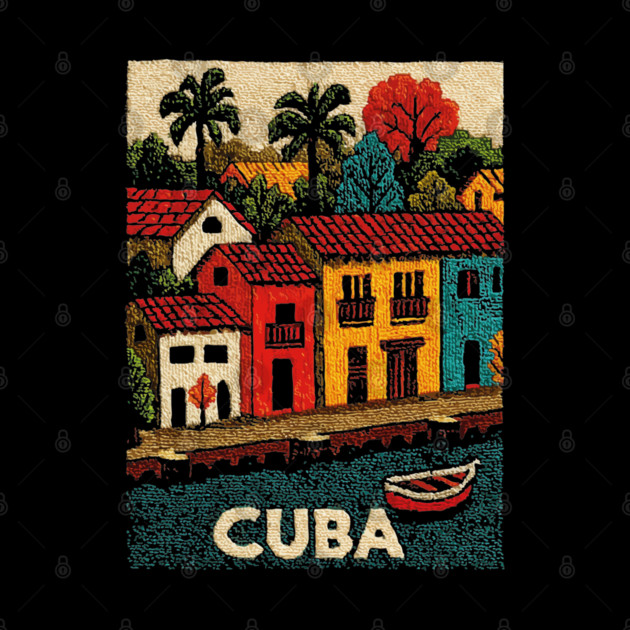 Havana Cuba Vintage Poster - Caribbean Island Art by TuncGK