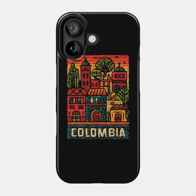 Colombia Heritage Poster - Colonial Architecture Art Phone Case by TuncGK