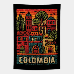 Colombia Heritage Poster - Colonial Architecture Art Tapestry