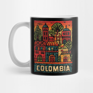 Colombia Heritage Poster - Colonial Architecture Art Mug