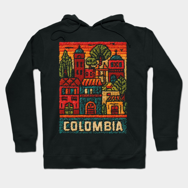 Colombia Heritage Poster - Colonial Architecture Art Hoodie by TuncGK